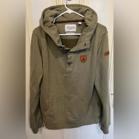 Wanakome Other - Wanakome Olive Green Walk On The Wildside Hoodie